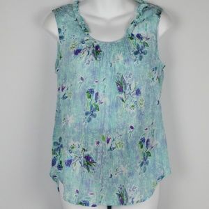 Hester & Orchard Sleeveless Floral Tank To…